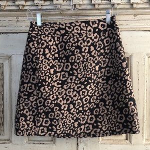 Ann Taylor Loft animal print skirt - Size 2P